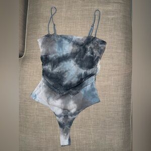 Tie-Dye Bodysuit with Spaghetti Straps